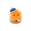 Squishmallows francuski tost Ennui s beretkom, 30 cm