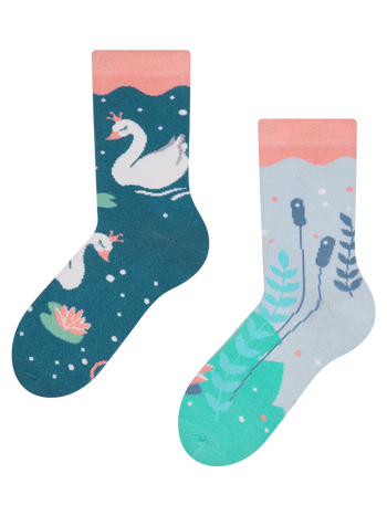 Vesele dječje čarape Labudovi