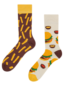 Vesele čarape Burger i pomfrit