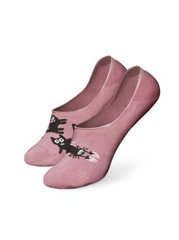 Vesele niske stopalice Ružičaste mačke