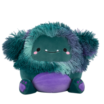 Squishmallows tamno plavozeleni bigfoot JT s ljubičastim trbuhom, 20 cm
