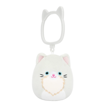 Squishmallows privjesak – angorska mačka Zachariah, 9 cm