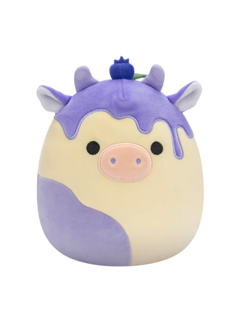 Squishmallows krava torta od sira s borovnicama Benito, 20 cm