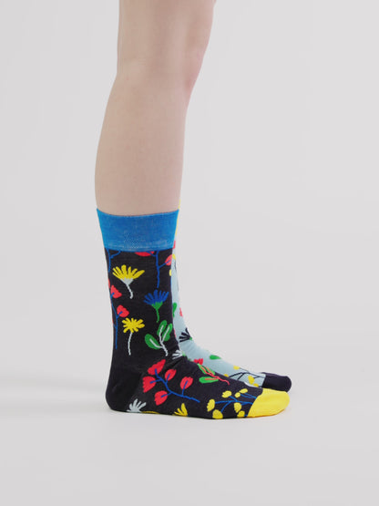 Vesele čarape Cvijeće u akvarelu