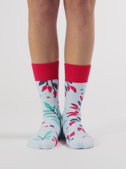 Vesele tople čarape Šipak u snijegu